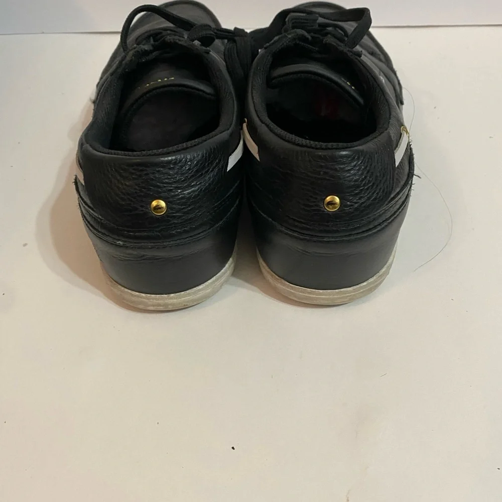 Lacoste Men's Black Leather Shoes Size 12